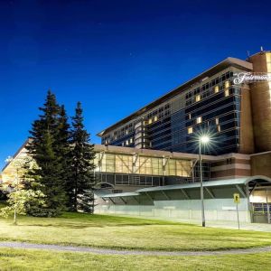 Hotel exterior at Fairmont Vancouver Airport - YVR Terminal Hotel.