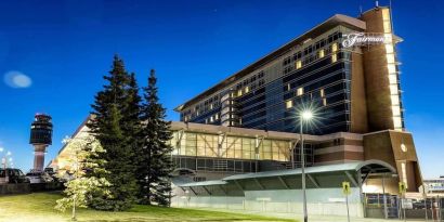 Hotel exterior at Fairmont Vancouver Airport - YVR Terminal Hotel.