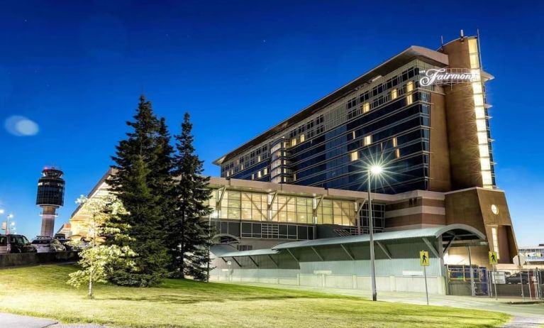 Hotel exterior at Fairmont Vancouver Airport - YVR Terminal Hotel.