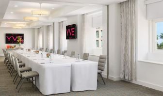 Meeting room available at YVE Hotel Miami.