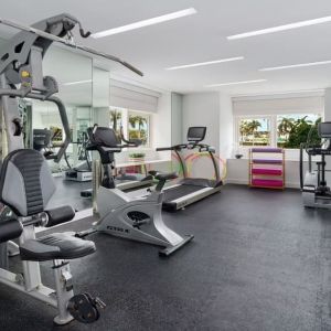 Fitness facility available at YVE Hotel Miami.