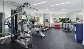 Fitness facility available at YVE Hotel Miami.