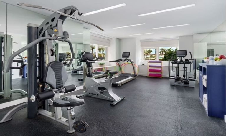 Fitness facility available at YVE Hotel Miami.