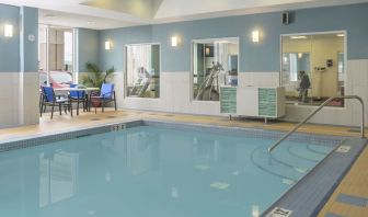 Relaxing indoor pool at Holiday Inn Express & Suites North Bay.