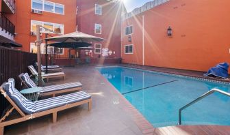 Refreshing outdoor pool at The Live Hotel.