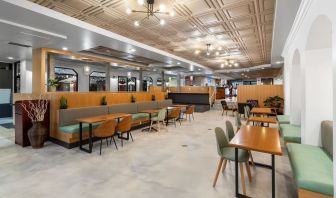 Dining area perfect for coworking at The Live Hotel.