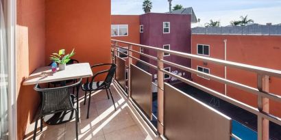 Room balcony at The Live Hotel.