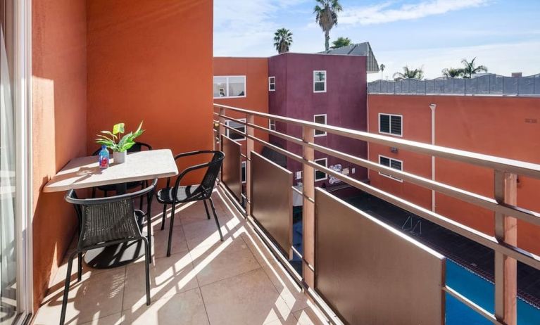 Room balcony at The Live Hotel.