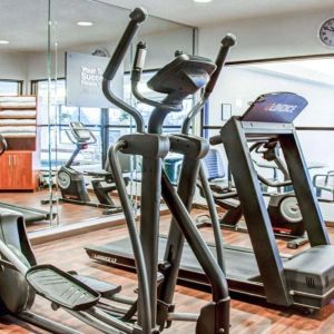 Fitness center available at Comfort Suites Lombard - Addison.