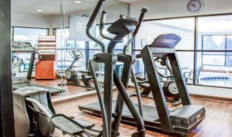 Fitness center available at Comfort Suites Lombard - Addison.