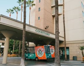 Hotel exterior at Courtyard By Marriott Los Angeles LAX/Century Boulevard.