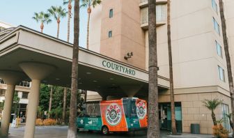 Hotel exterior at Courtyard By Marriott Los Angeles LAX/Century Boulevard.