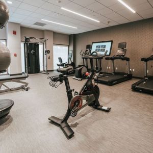 Fitness center available at Courtyard By Marriott Los Angeles LAX/Century Boulevard.