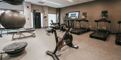 Fitness center available at Courtyard By Marriott Los Angeles LAX/Century Boulevard.