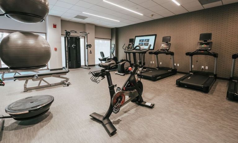 Fitness center available at Courtyard By Marriott Los Angeles LAX/Century Boulevard.