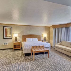 Spacious day use room at Radisson Hotel Salt Lake City Airport.