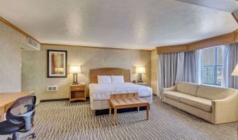 Spacious day use room at Radisson Hotel Salt Lake City Airport.