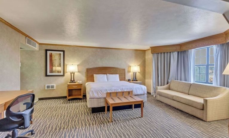 Spacious day use room at Radisson Hotel Salt Lake City Airport.