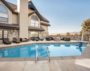 Refreshing outdoor pool at Radisson Hotel Salt Lake City Airport.