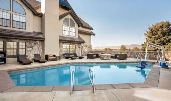 Refreshing outdoor pool at Radisson Hotel Salt Lake City Airport.