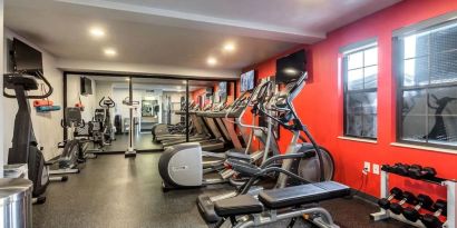 Fitness center available at Radisson Hotel Salt Lake City Airport.