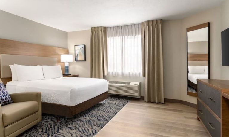 Spacious day use room at Candlewood Suites Meridian.