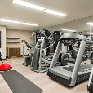 Fitness center available at Candlewood Suites Meridian.