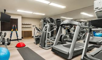 Fitness center available at Candlewood Suites Meridian.