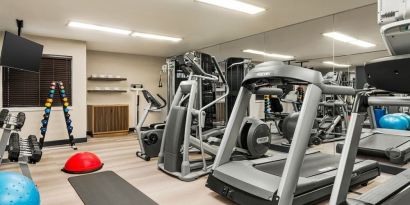 Fitness center available at Candlewood Suites Meridian.