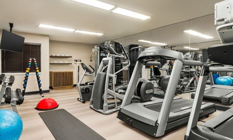 Fitness center available at Candlewood Suites Meridian.