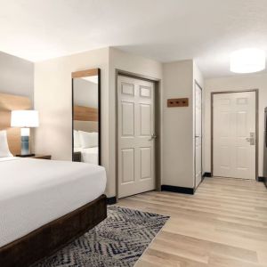 Spacious day use room at Candlewood Suites Meridian.