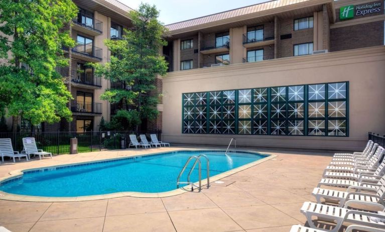 Refreshing outdoor pool at Holiday Inn Express Rolling Meadows-Schaumburg.