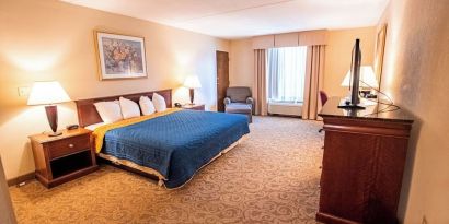 Spacious day use room at Sturbridge Host Hotel.