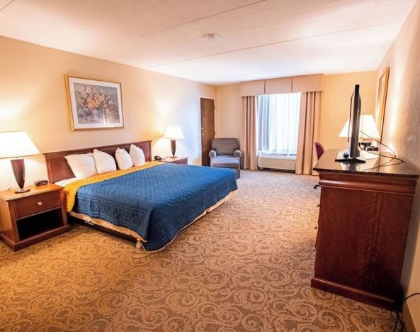 Spacious day use room at Sturbridge Host Hotel.