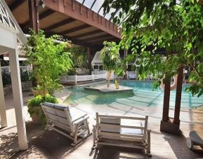 Refreshing indoor pool at Sturbridge Host Hotel.