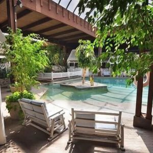 Refreshing indoor pool at Sturbridge Host Hotel.