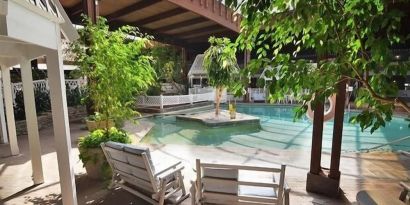 Refreshing indoor pool at Sturbridge Host Hotel.