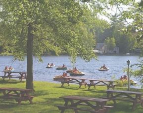 Lake activities at Sturbridge Host Hotel.