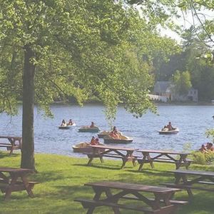 Lake activities at Sturbridge Host Hotel.