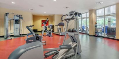 Fitness facility at Cambria Suites Denver Airport.