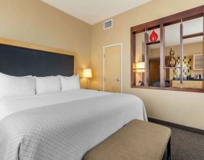 Day use room with living room at Cambria Suites Denver Airport.