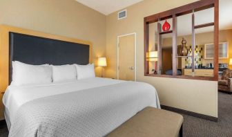 Day use room with living room at Cambria Suites Denver Airport.