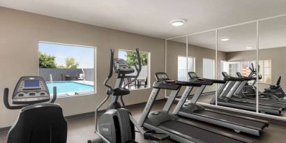 Fitness center available at La Quinta Inn & Suites - North Stone Oak.