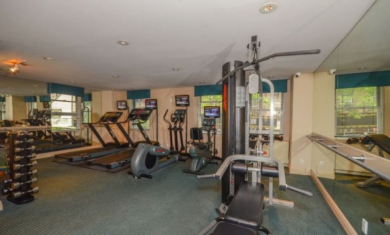 Fitness facility at San Carlos Hotel.