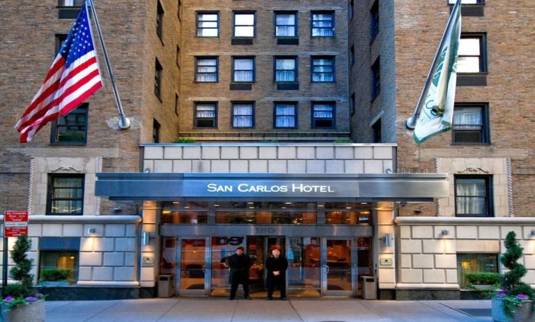 Hotel exterior at San Carlos Hotel.