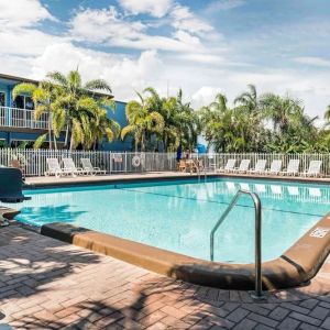 Refreshing outdoor pool at Rodeway Inn & Suites Fort Lauderdale Airport & Cruise Port.