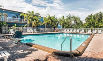 Refreshing outdoor pool at Rodeway Inn & Suites Fort Lauderdale Airport & Cruise Port.