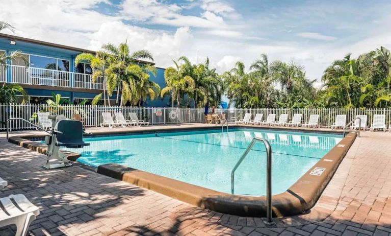 Refreshing outdoor pool at Rodeway Inn & Suites Fort Lauderdale Airport & Cruise Port.