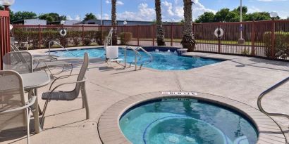 Outdoor spa tub available at Hampton Inn Deer Park.