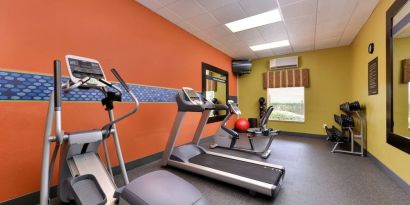 Fitness facility available at Hampton Inn Deer Park.